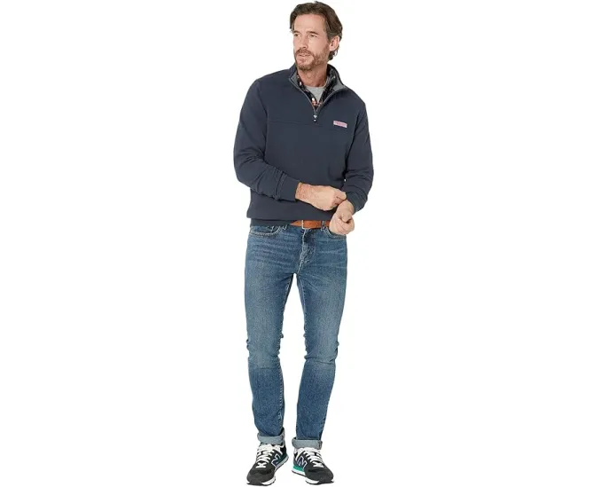 Vineyard Vines Классическая толстовка Shep Shirt с воротником стойкой и молнией