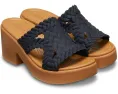 Сланцы Crocs Brooklyn с плетеным верхом и каблуком на платформе