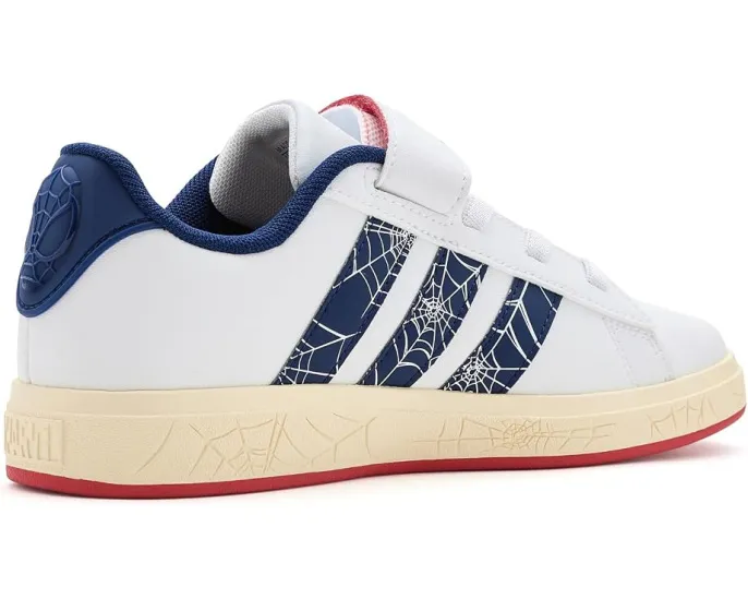 Кроссовки детские Marvel Grand Court Elastic Lace & Strap от Adidas серые