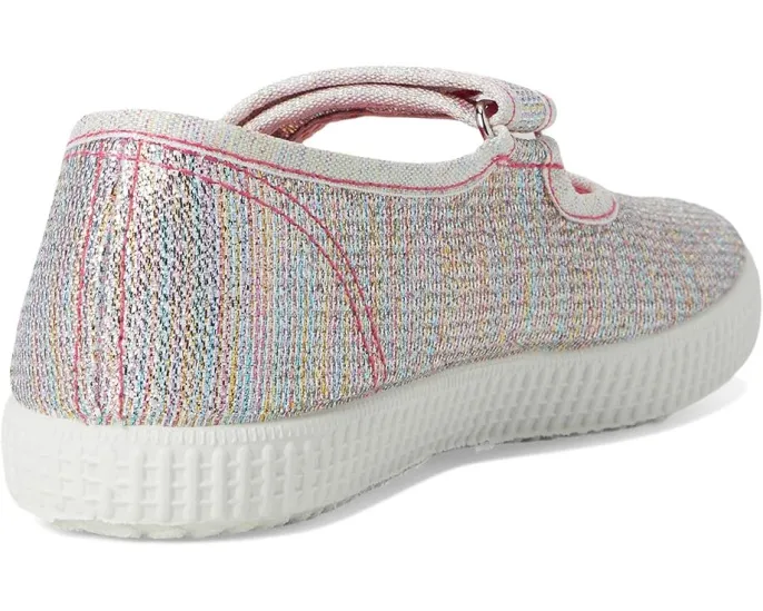 Детские туфли-слипоны Cienta Kids Shoes 56083 с металлическим блеском