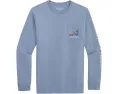 Vineyard Vines Kids футболка с длинным рукавом Chilly Peppers с карманом и принтом