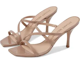 Босоножки Stuart Weitzman Strapeze 85 Slide на шпильке с переплетенными бретелями