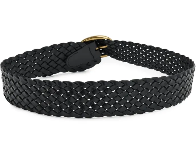 Тканый кожаный ремень Woven Hip Belt от Madewell с пряжкой