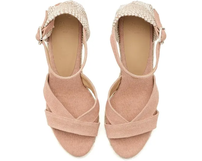 Босоножки CASTANER Bruna Wedge на танкетке из органического хлопка