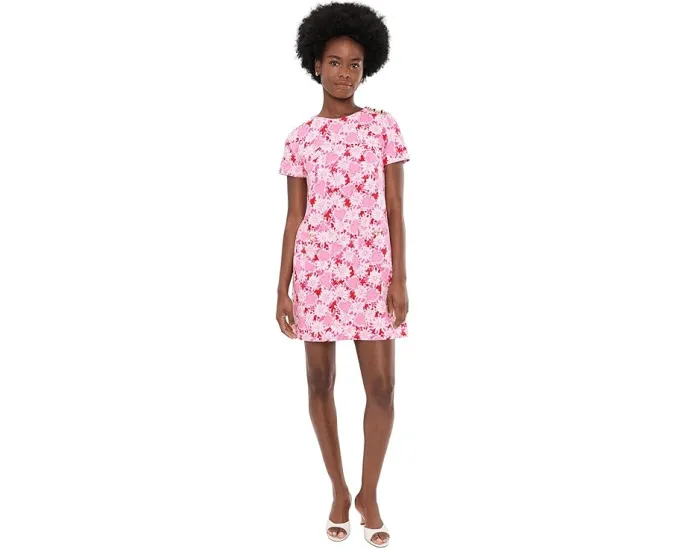 Платье Mattison с цветочным принтом и короткими рукавами Lilly Pulitzer