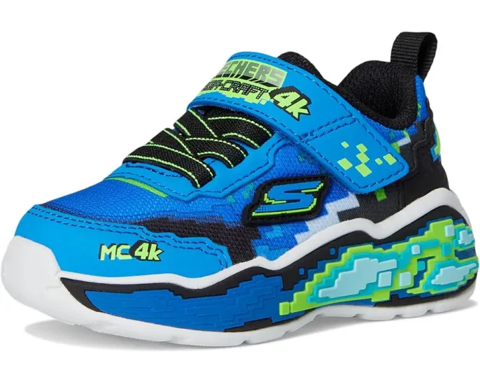 Детские кроссовки SKECHERS KIDS Mega Scene с пиксельным дизайном