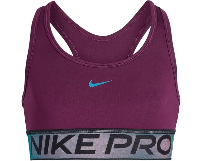 Nike Kids Спортивный бюстгальтер Pro Swoosh с блестящими акцентами