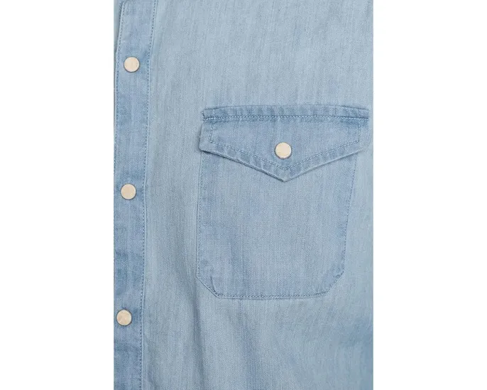 John Varvatos Marshall Western рубашка в ковбойском стиле с карманами на клапанах