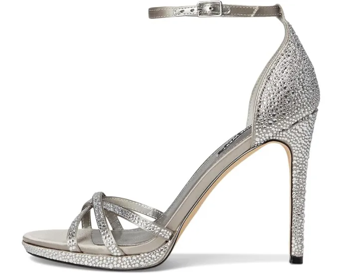 Женские босоножки Nine West Lartay на высоком каблуке с украшениями