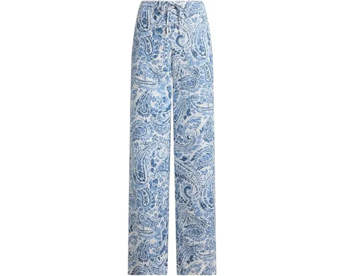 Брюки широкие Льняные с пайсли Paisley Linen Wide-Leg Lauren Ralph Lauren