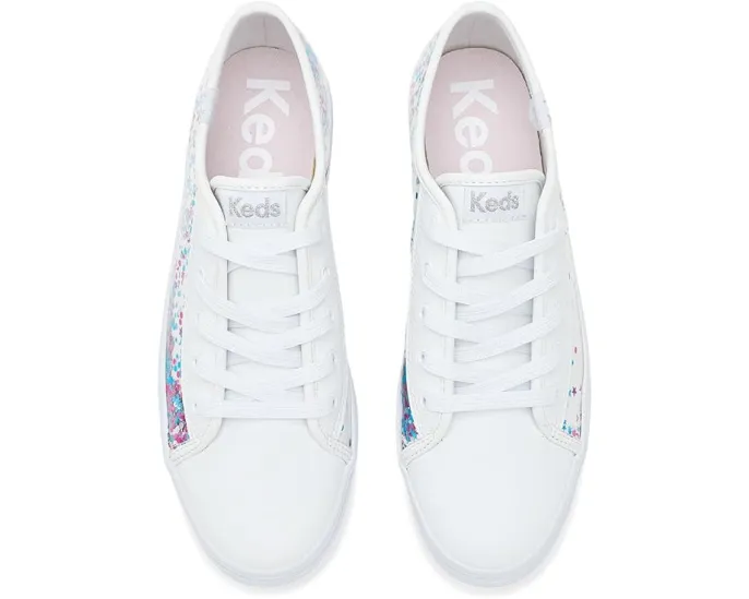 Кеды Keds Triple Up Glitter Under Glass для детей с блестками