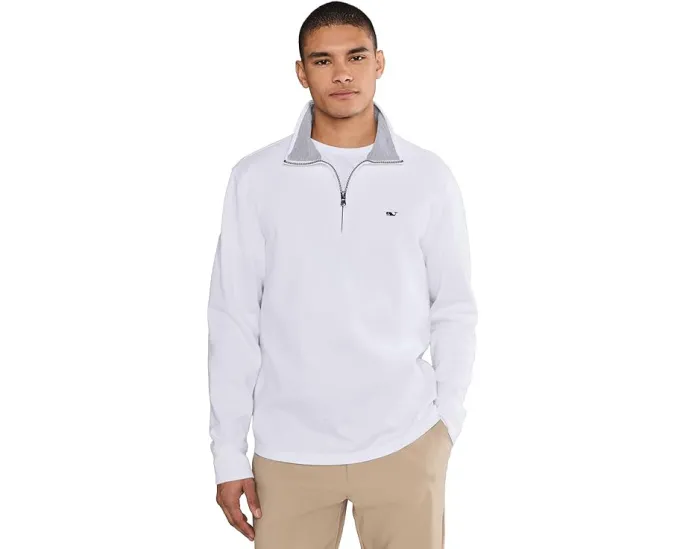 Свитер Vineyard Vines с воротником и застежкой-молнией на четверть