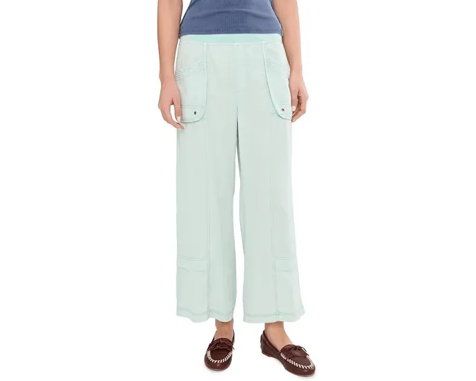 Широкие укороченные брюки XCVI Mallis Gaucho из лиоцелла с эластичным поясом