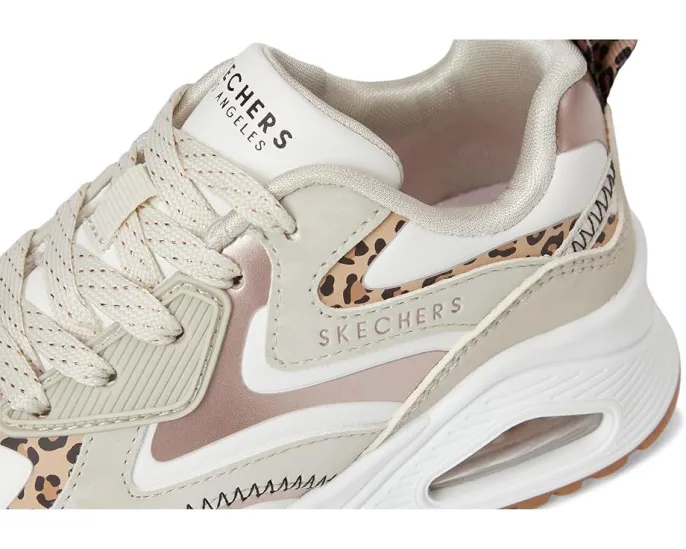 Детские кроссовки SKECHERS KIDS Uno Gen1 с анималистичным принтом и стелькой Memory Foam