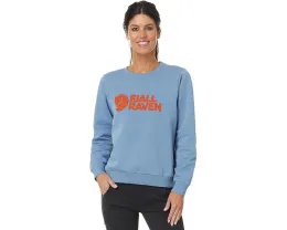 Свитер Fjällräven Logo Sweater с принтом и рибаной отделкой