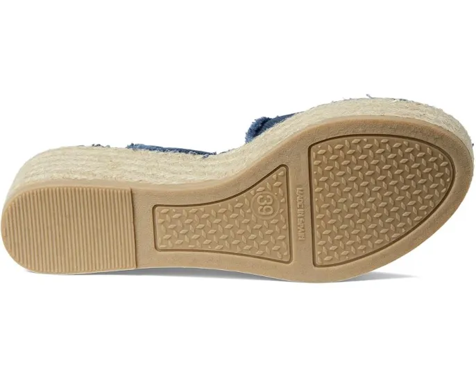 Сандалии Toni Pons Isaura из хлопка с бахромой на клиновидном каблуке