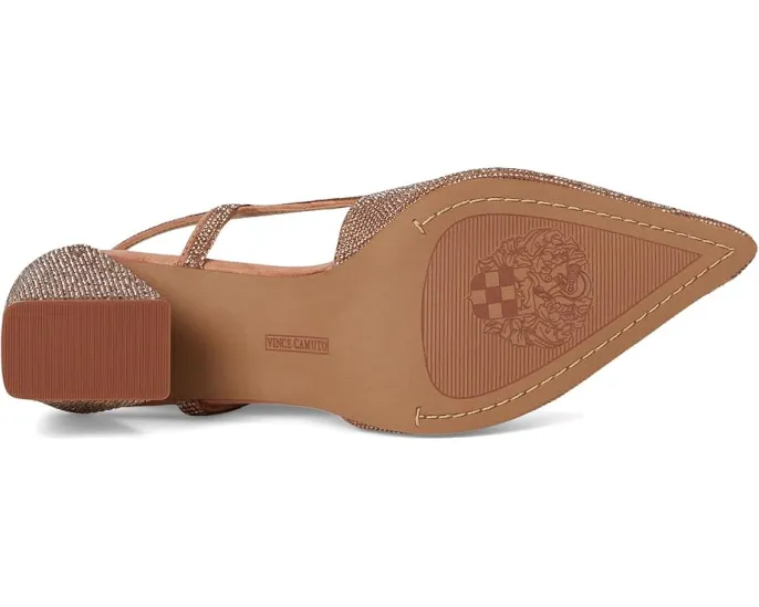 Туфли-лодочки Vince Camuto Sindreea на устойчивом каблуке с ремешком и стразами