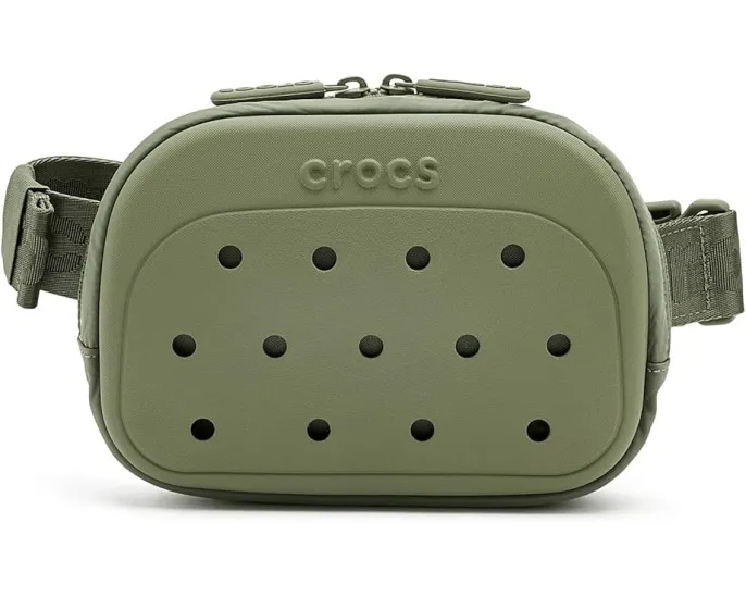 Поясная сумка Crocs с основным отделением на молнии и карманом сзади