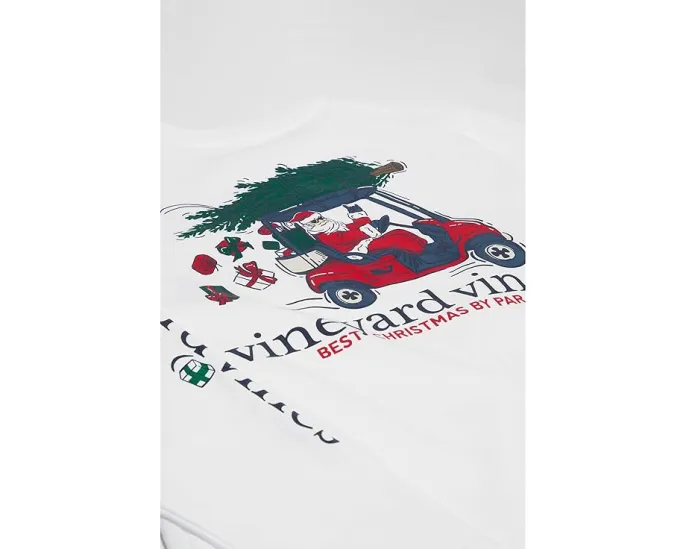 Vineyard Vines Kids футболка с длинным рукавом Best Christmas By Par с игривым принтом