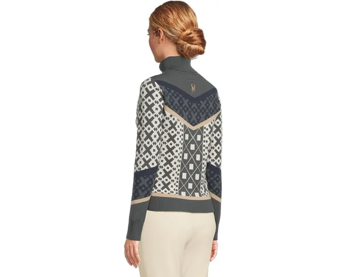 Свитер для катания Stellar с высоким воротником и принтом от Spyder