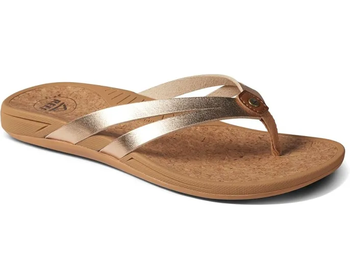 Шлепанцы Reef Pacific Joy из веганской кожи с двойным ремешком