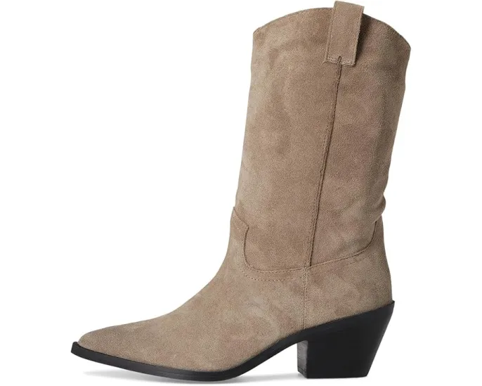 Ботинки Steve Madden Stetson из замши с квадратным каблуком и острым носком