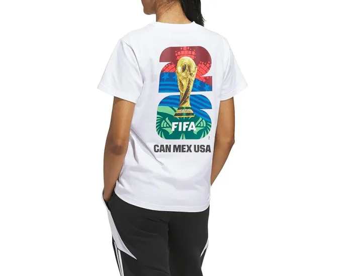 Футболка с графикой официального мяча ЧМ-2026 Adidas
