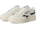 Reebok Lifestyle Club C Double женские кеды с кожаным верхом и массивной резиновой подошвой