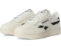 Reebok Lifestyle Club C Double женские кеды с кожаным верхом и массивной резиновой подошвой