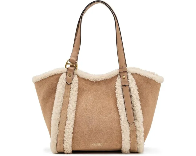 Lauren Ralph Lauren сумка-тоут Tasha Small с отделкой из овчины