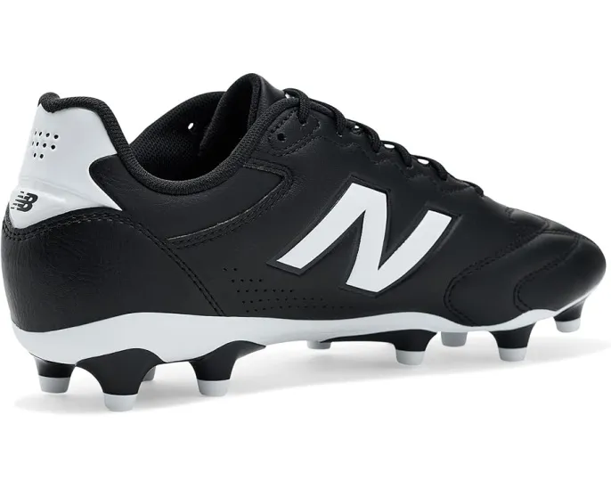 Бутсы футбольные New Balance 442 Team Fg V3 с кожаным верхом черные