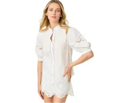 Блуза Koski с воротником-рюшем и короткими рукавами Lilly Pulitzer