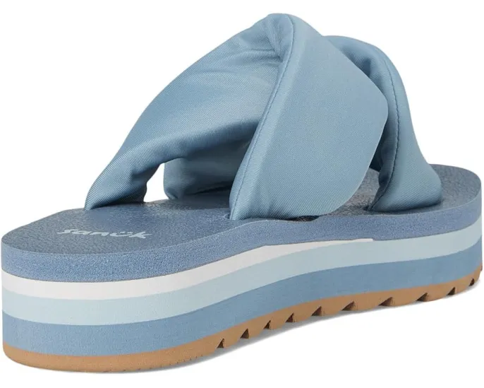 Сандалии Sanuk Yoga Twist-n-slide с платформой и стегаными ремнями на удобной стельке из пеноматериала