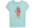 Детская футболка Polo Bear Polo Ralph Lauren в клетку из хлопкового джерси