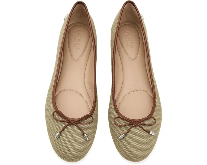 Балетки Lauren Ralph Lauren Jayna из промытого хлопка