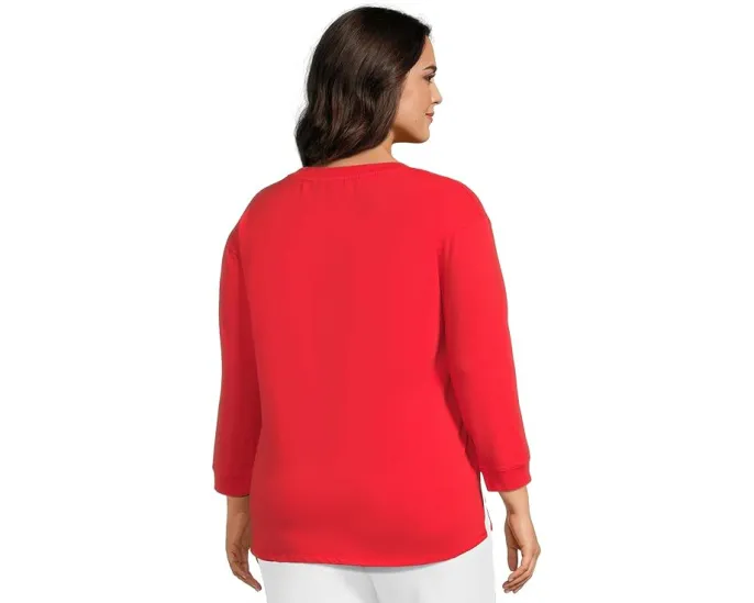 Туника 3/4 Sleeve Hi-Lo с разрезами по бокам от Mod-o-doc