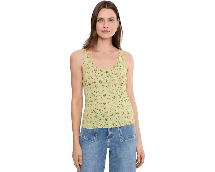 Майка Foothill Pointelle Henley Tank из органического хлопка и переработанного полиэстера Toad&Co