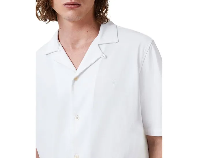 Рубашка AllSaints Hudson с коротким рукавом из органического хлопка