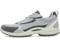ECCO Biom Energi Sporty Lace-Up серые кроссовки из кожи и текстиля