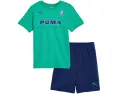 Детский набор футболка Puma с принтом и флисовые шорты