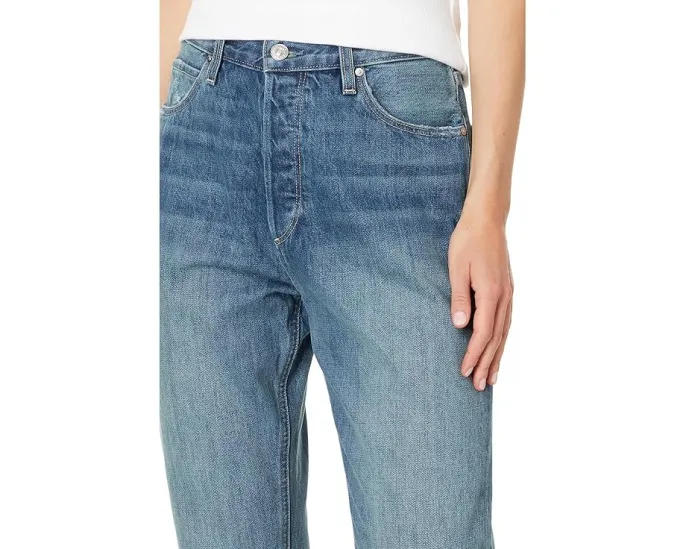 Джинсы Paige Billy Crop с застежкой на пуговицах и прямым кроем до щиколотки