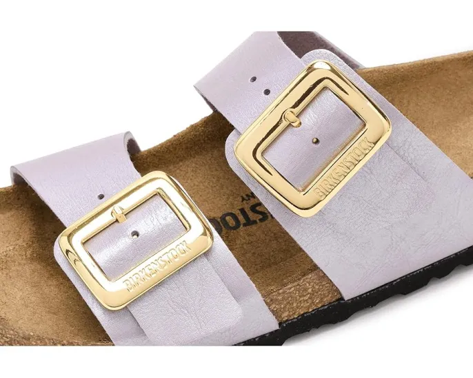 Сандалии Sydney Luxe Buckle от Birkenstock с мерцающим верхом и пробковой стелькой