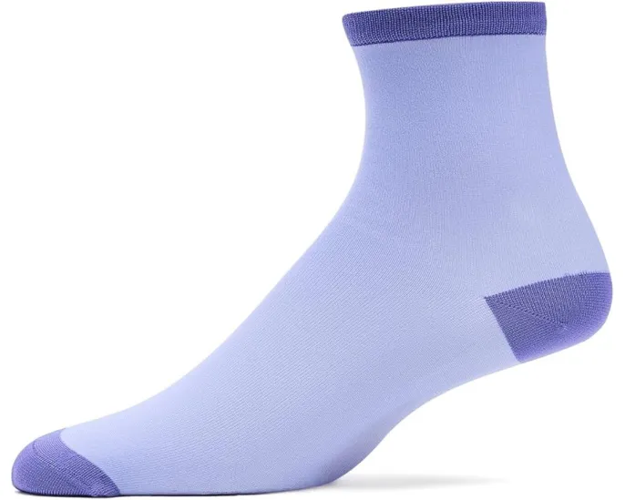 Полупрозрачные носки Lyrie Sheer Quarter с тонированными блоками на пятке и мыске