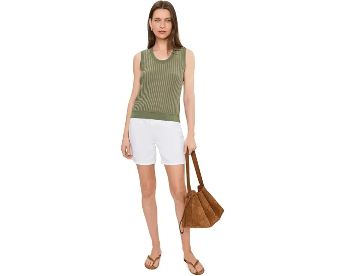Varley топ Aldcroft Stitch Knit Tank трикотажный зеленый