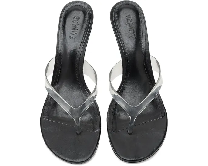 Schutz Roslyn босоножки на шпильке с прозрачными ПВХ лямками