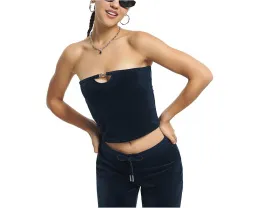 Длинный топ-бюстье Juicy Couture с металлической фурнитурой