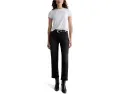 Прямые джинсы AG Jeans Brinley со средней посадкой в цвете Nebula