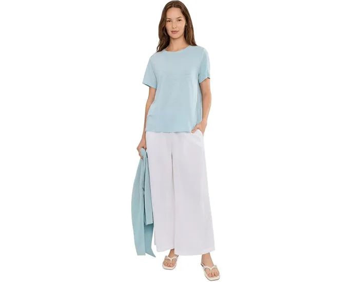 Футболка Eileen Fisher с круглым вырезом из органического льняного джерси