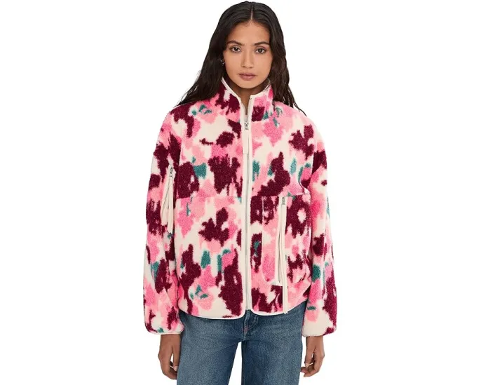 Куртка UGG Marlene Splatter с эффектом брызг краски и уютным флисом