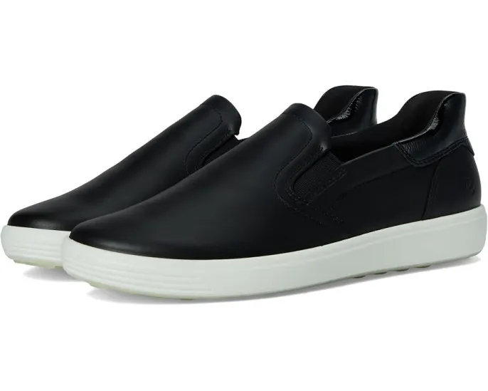 Кроссовки ECCO Soft 7 Easy Slip-On с эластичными вставками и технологией FLUIDFORM